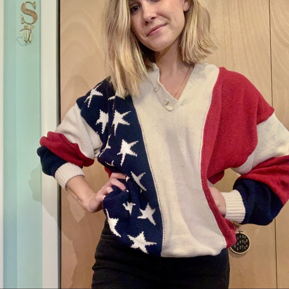 Vintage Stars & Stripes Sweater